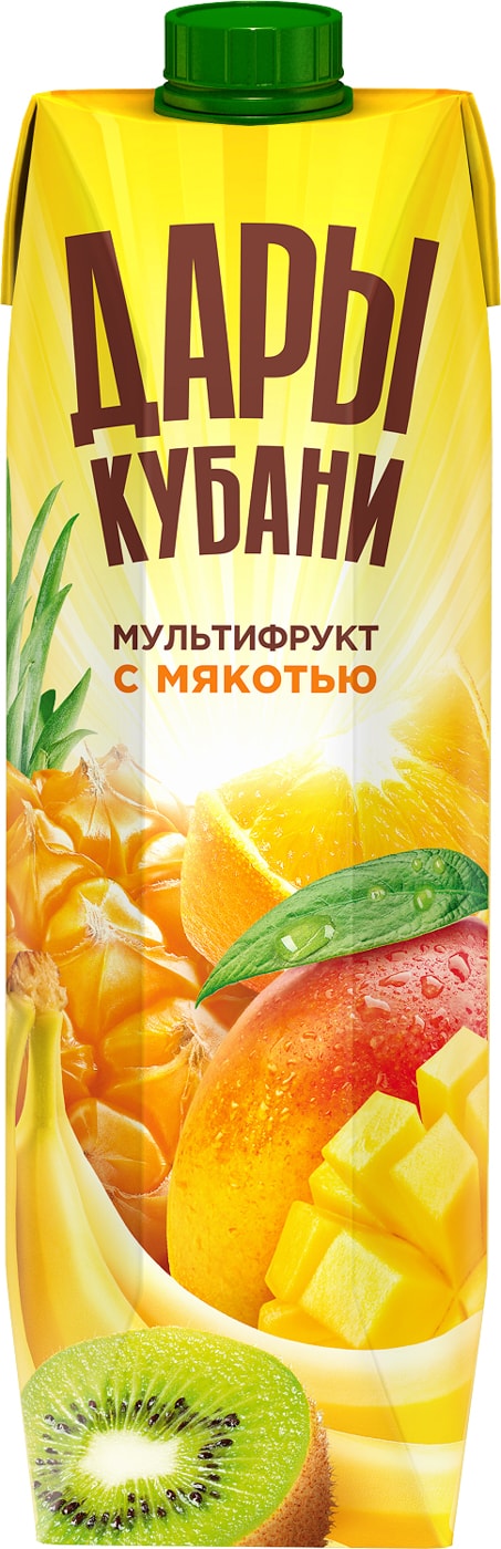 Изображение товара Нектар Дары Кубани Мультифрукт с мякотью 950мл