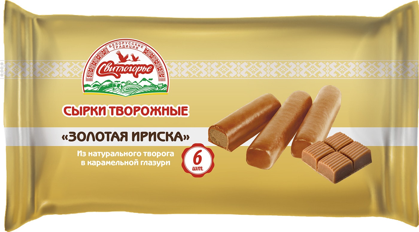 Изображение товара Сырок Свитлогорье 180г с карамельным вкусом