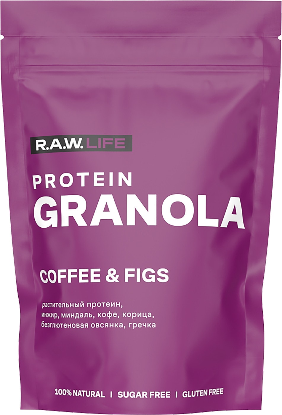 Изображение товара Гранола R.A.W. LIFE Кофе инжир 220г