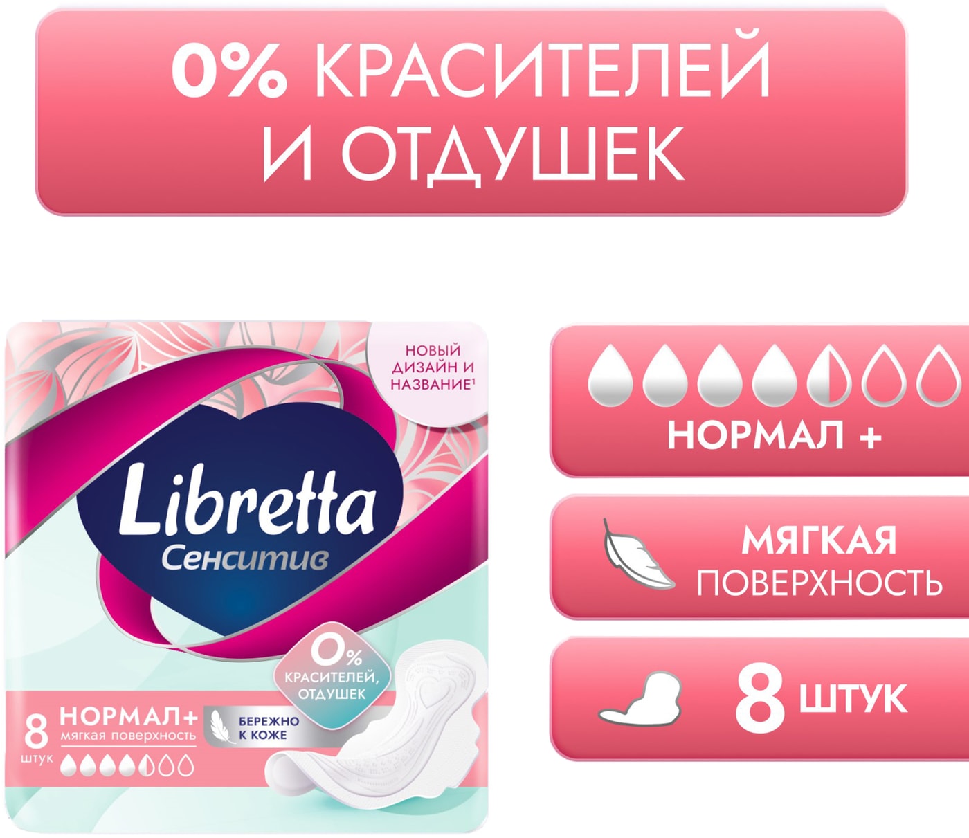 Изображение товара Libretta Сенситив Нормал + Мягкая поверхность - 8 шт