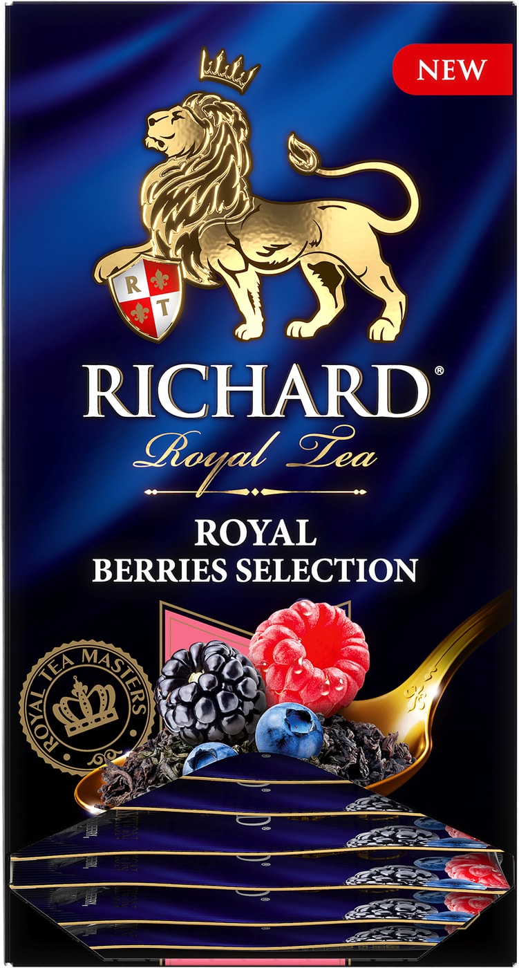 Richard royal warming berries. Чай Richard Royal Berries selection 25 пак. Richard чай Berries selection 25 пакетов 6 уп. The Royal Richard чай символ года.