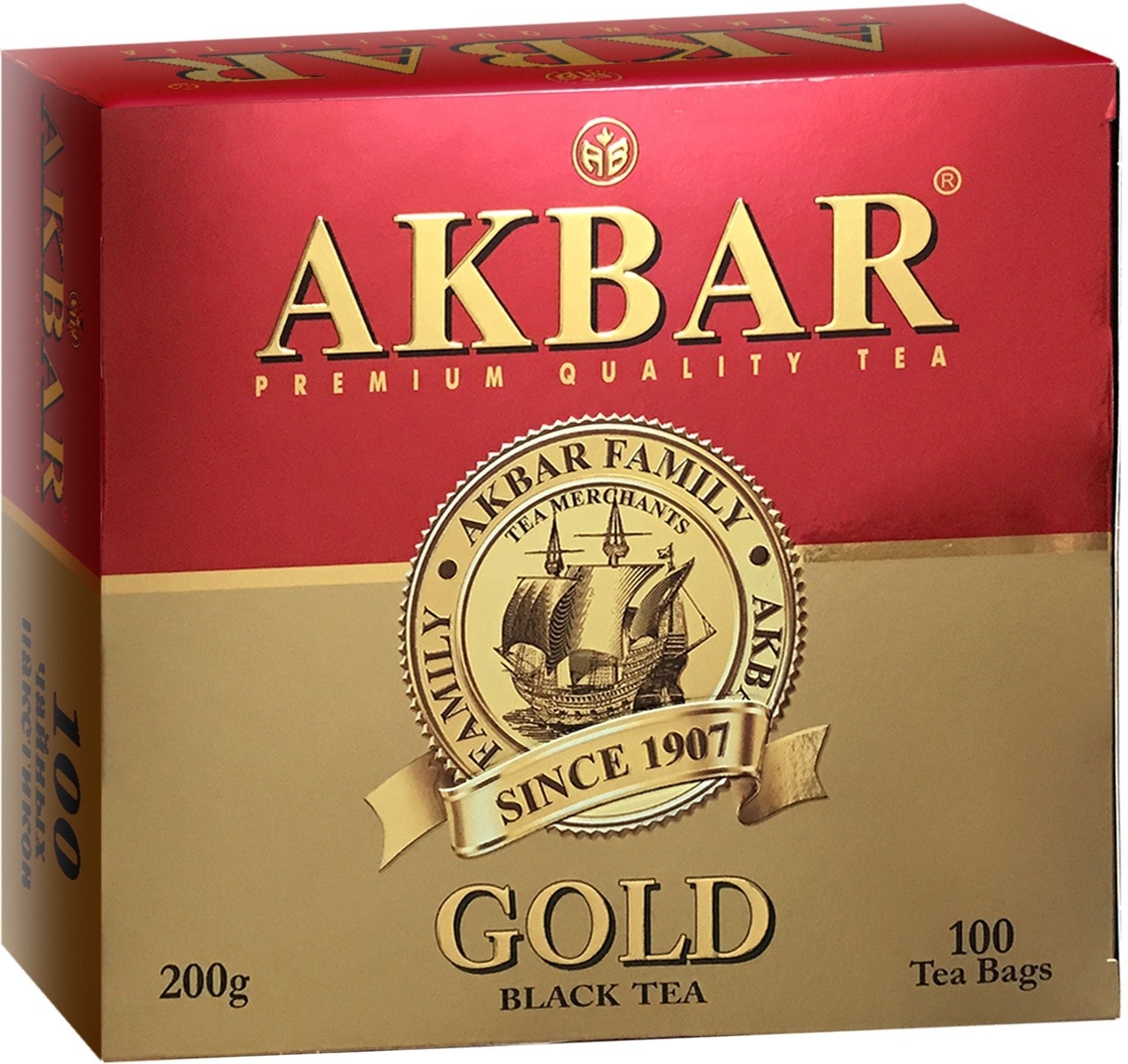 Изображение товара Чай черный Akbar Gold 100*2г