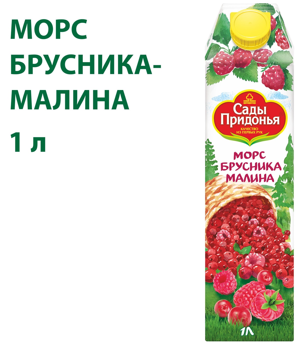 Изображение товара Морс Сады Придонья Брусника-Малина 1л