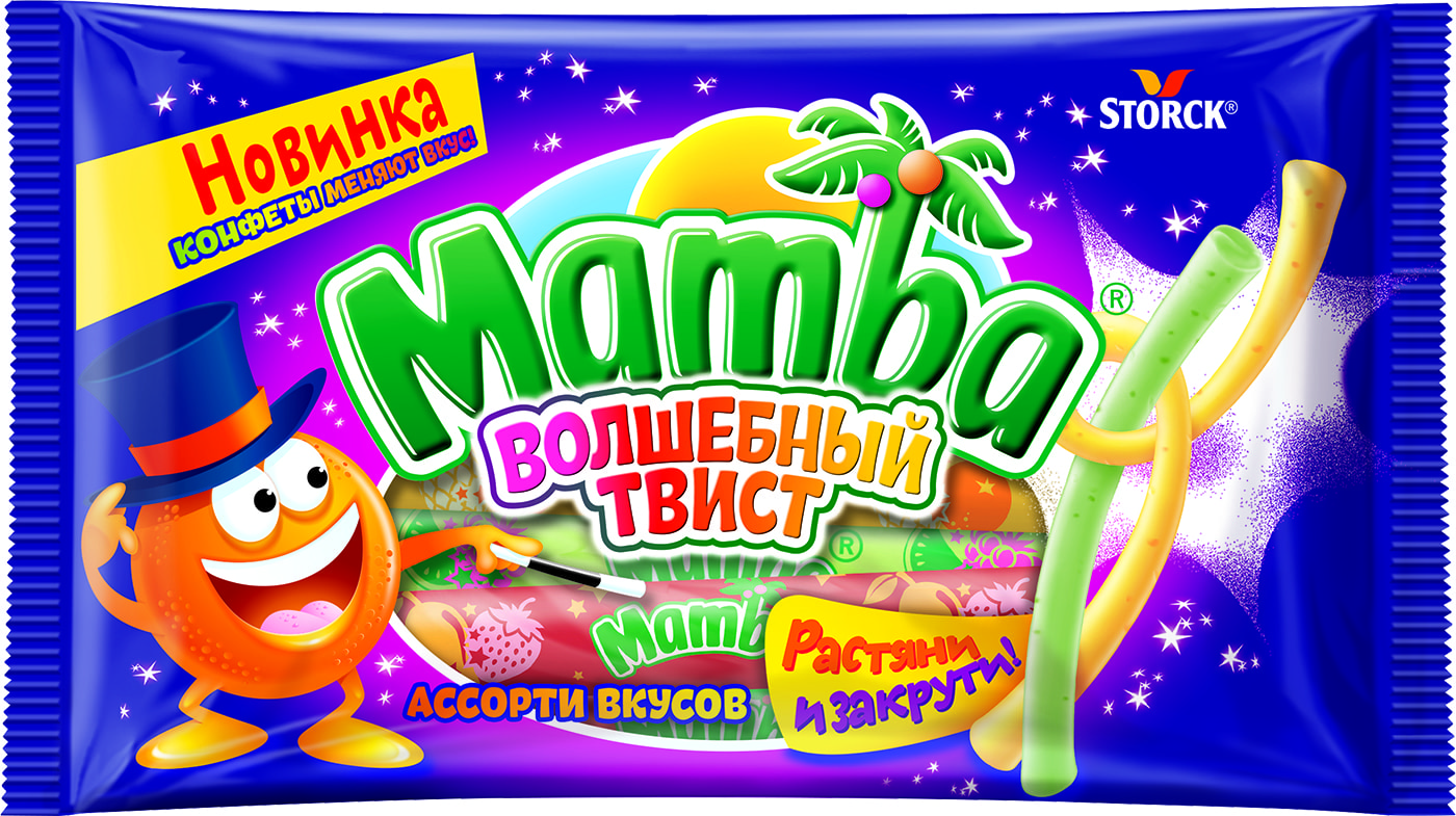 Изображение товара Конфеты Mamba Волшебный твист 70г