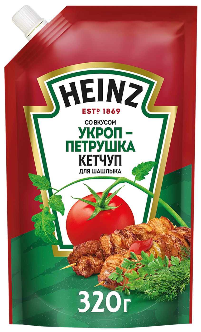 Изображение товара Кетчуп Heinz Укроп-петрушка для шашлыка 320г