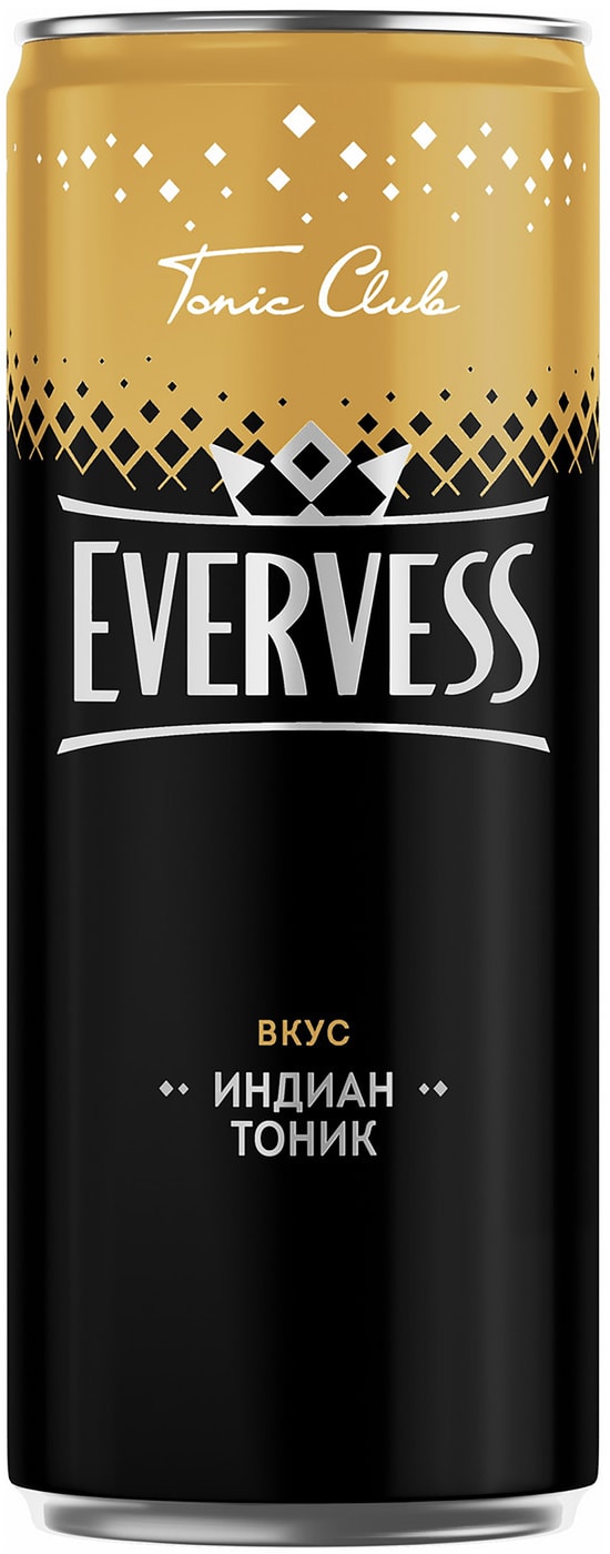 Изображение товара Напиток Evervess Газированный Индиан тоник 0.33л
