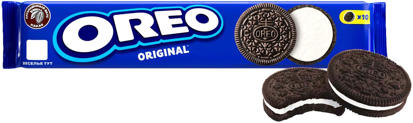 Изображение товара Бисквитное печенье Oreo Original 95г с начинкой ваниль