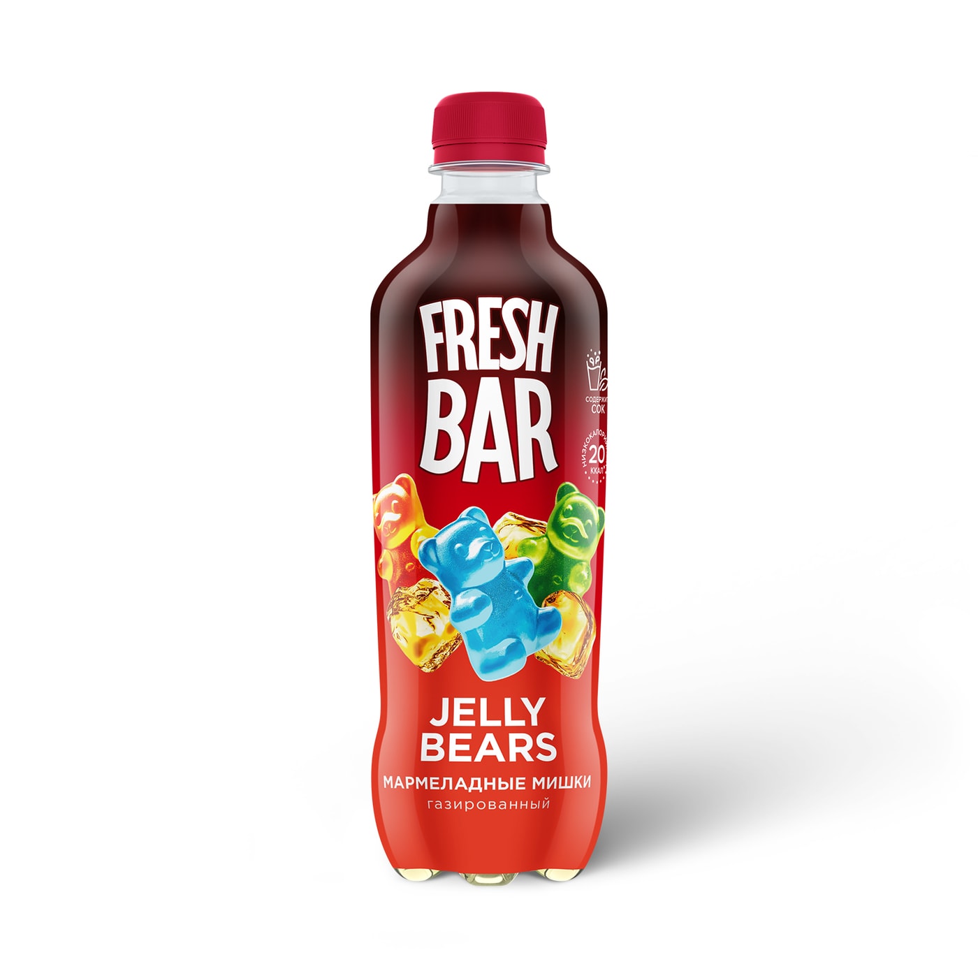 Изображение товара Газированный напиток Fresh Bar Jelly Bears 0.48 л с яблочным вкусом Изображение товара Газированный напиток Fresh Bar Jelly Bears 0.48 л с яблочным вкусом