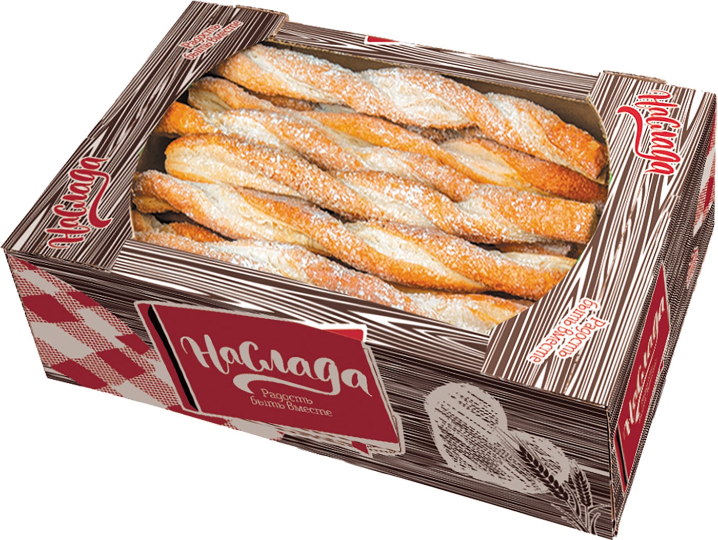 Изображение товара Печенье Наслада Ладейки крученые 400г вкусное и ароматное изделие