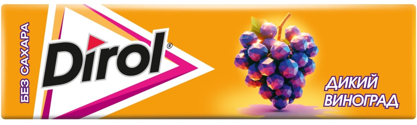 Изображение товара Жевательная резинка Dirol Дикий виноград 13.6г