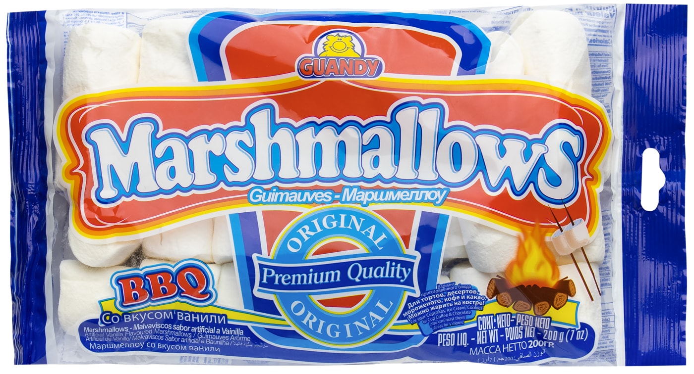 Изображение товара Маршмеллоу Guandy Классик белый ванильный 200г