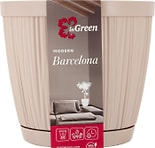 Горшок InGreen Barcelona молочный шоколад 24см 6.5л