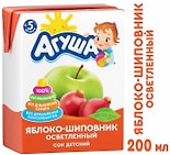 Сок Агуша Яблоко-шиповник 200мл Сок Агуша Яблоко-шиповник 200мл