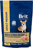 Сухой корм для собак Brit Premium Dog Adult Medium для средних пород с курицей 1кг