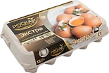Яйца Роскар Экстра С1 коричневые 15шт