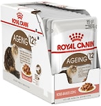 Влажный корм для пожилых кошек Royal Canin Ageing 12+ для кошек старше 12 лет кусочки в соусе 85г