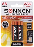 Аккумуляторные батарейки Sonnen АА HR6 Ni-Mh 2шт
