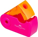 Точилка для карандашей Faber-Castell Sleeve Mini 1 отверстие с контейнером в ассортименте