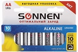 Батарейки Sonnen Alkaline АА LR6 15А 10шт