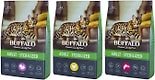 Набор сухих кормов для кошек Mr.Buffalo Sterilized с курицей 400г + с индейкой 400г + с лососем 400г Набор сухих кормов для кошек Mr.Buffalo Sterilized с курицей 400г + с индейкой 400г + с лососем 400г