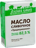 Масло сливочное Маркет Зеленая Линия Традиционное 82.5% 200г