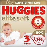 Подгузники Huggies Elite Soft 5-9кг 3 размер 144шт