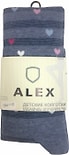 Колготки детские Alex Textile сердечки серые р116-122