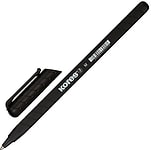 Ручка шариковая Kores Super Slide черная 0.5мм