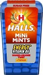 Конфеты Halls Mini Mints с витамином В6 и экстрактом гуараны со вкусом манго и апельсина 12.5г