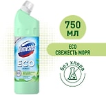 Средство чистящее Domestos ЕСО Антиналет универсальное для туалета и ванной Свежесть Моря без хлора 750мл