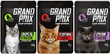 Набор влажных кормов для кошек Grand Prix Кролик и кабачок 85г + Телятина и тыква 85г + Форель и фасоль 85г