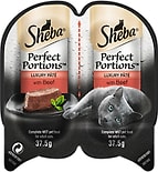 Влажный корм для кошек Sheba Perfect Portions паштет с говядиной 2шт*37.5г