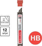Грифели запасные Brauberg Hi-Polymer HB 0.5мм 12шт