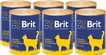 Влажный корм для кошек Brit Мясное ассорти с потрошками 340г