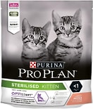 Сухой корм для стерилизованных котят Pro Plan Optistart Sterilised Kitten с лососем 400г Сухой корм для стерилизованных котят Pro Plan Optistart Sterilised Kitten с лососем 400г