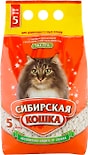 Наполнитель для кошачьего туалета Сибирская кошка Экстра для длинношерстных кошек впитывающий 5л