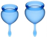 Набор менструальных чаш Satisfyer Feel good Menstrual Cup blue J1763-6 2шт