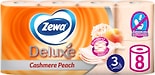 Туалетная бумага Zewa Deluxe Аромат Персика 8 рулонов 3 слоя