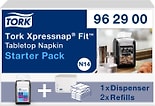 Диспенсер Tork Xpressnap Fit 962900 N14 + набор салфеток