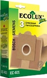 Мешок-пылесборник EcoLux Extra EC 401 бумажный для пылесосов Bosch Siemens 3шт