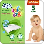 Пеленки впитывающие Helen Harper Soft& Dry детские 40*60см 5шт