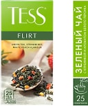 Чай зеленый Tess Flirt с клубникой и ароматом белого персика 25*1.5г
