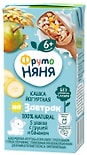 Каша ФрутоНяня молочноя Йогуртная 5 злаков с Грушей и Бананом с 6 месяцев 200мл