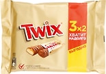 Печенье сахарное Twix с карамелью и шоколадом 165г
