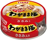 Влажный корм для кошек Inaba Wagamama Микс тунцов с куриным филе 115г