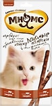 Лакомство для кошек Мнямс Лакомые палочки 13.5 см с говядиной и печенью 3шт*5г Лакомство для кошек Мнямс Лакомые палочки 13.5 см с говядиной и печенью 3шт*5г