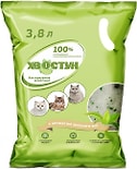 Наполнитель для кошачьего туалета Хвостун с ароматом зеленого чая силикагелевый 3.8л