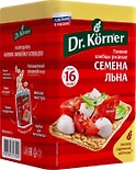 Хлебцы Dr.Korner Ржаные хрустящие с семенами льна 100г 