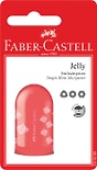 Точилка для карандашей Faber-Castell Jelly 1 отверстие с контейнером в ассортименте