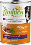 Влажный корм для собак Natural Trainer Sensitive No Gluten без глютена для средних и крупных пород с уткой 400г